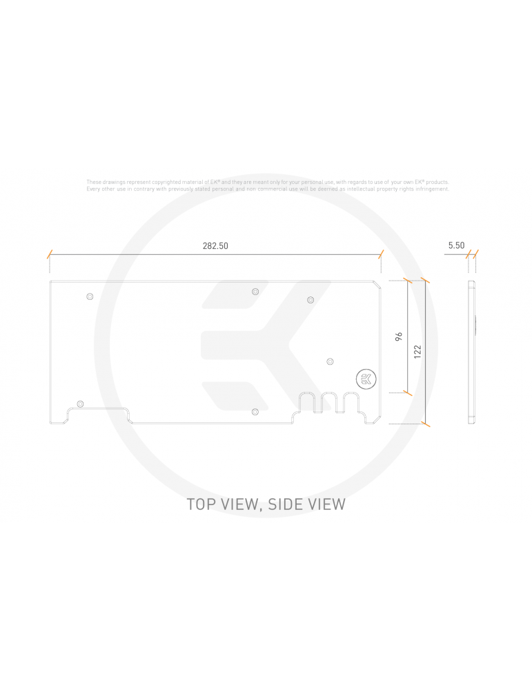 EK-Quantum Vector Xtreme RTX 3080/3090 Backplate - Black EKWB - 3