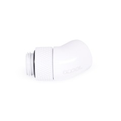 Alphacool Raccordo ruotabile a 45° G1/4 M/F  - White - Eiszapfen Alphacool - 1