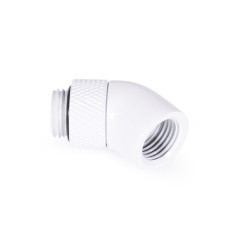 Alphacool Raccordo ruotabile a 45° G1/4 M/F  - White - Eiszapfen Alphacool - 3