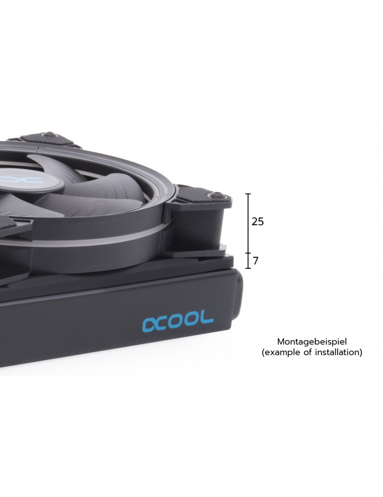 Alphacool Convogliatore Antivibrazioni 140mm (Spessore 7mm)  + 4 viti M3x37mm Alphacool - 4