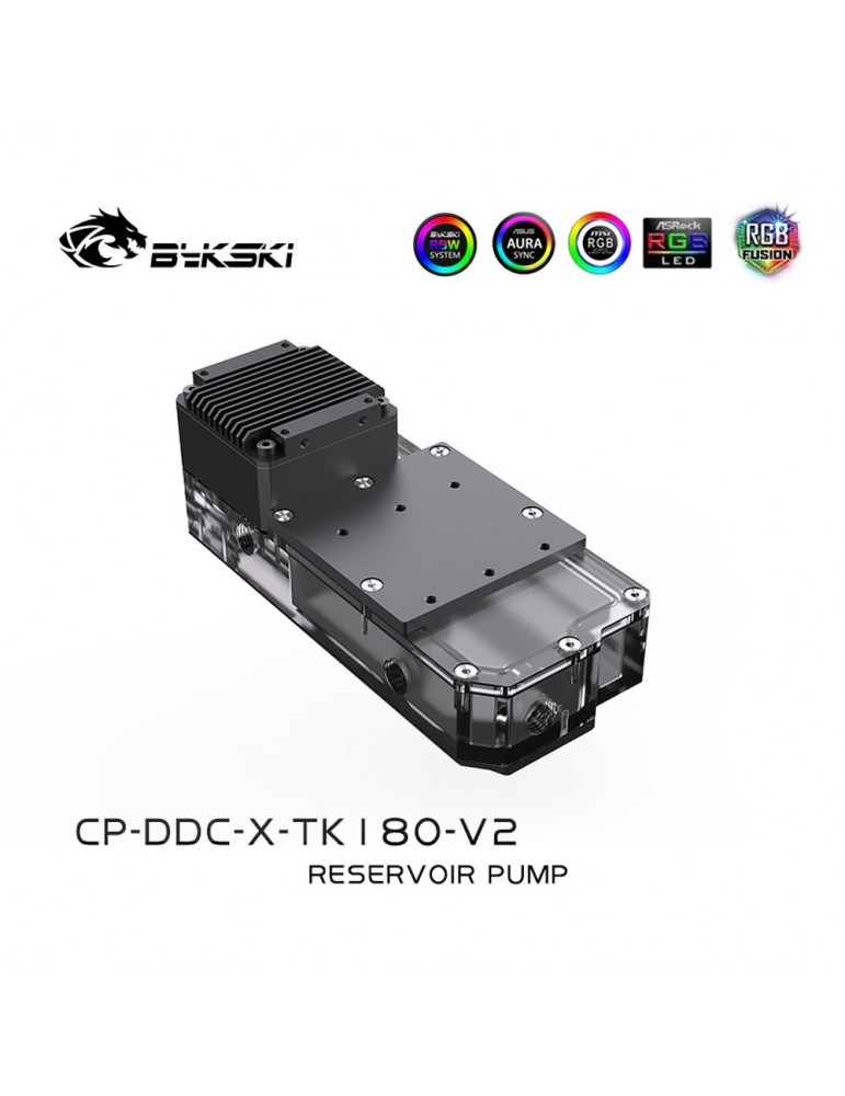 Bykski Vaschetta Combo Flat per pompe DDC 180 V2 5V D-RGB (pompa DDC NON INCLUSA) CP-DDC-X-TK180-V2 Bykski - 5