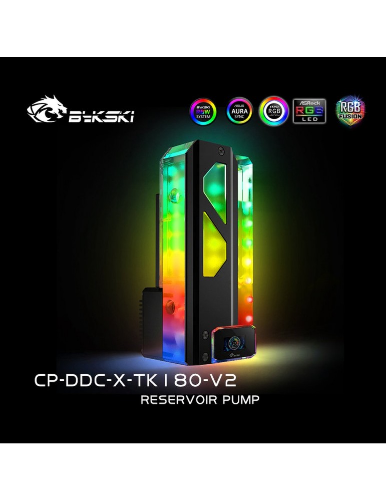 Bykski Vaschetta Combo Flat per pompe DDC 180 V2 5V D-RGB (pompa DDC NON INCLUSA) CP-DDC-X-TK180-V2 Bykski - 4