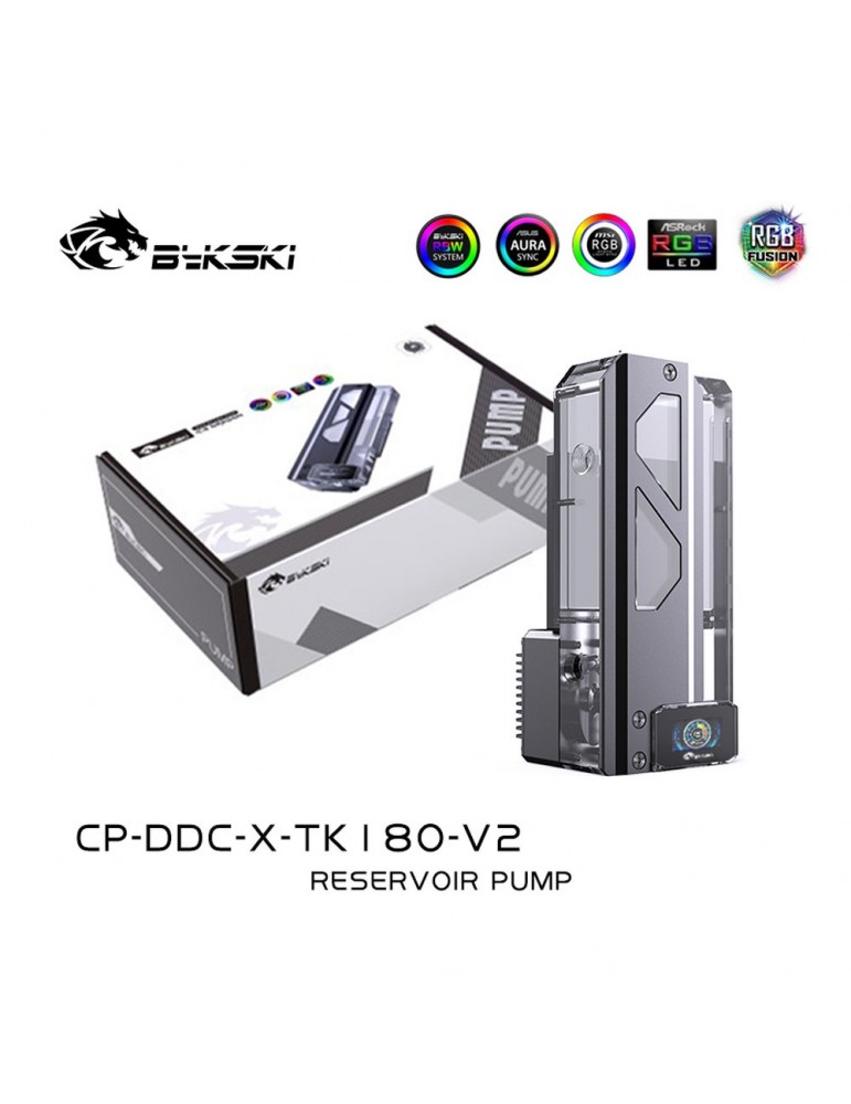 Bykski Vaschetta Combo Flat per pompe DDC 180 V2 5V D-RGB (pompa DDC NON INCLUSA) CP-DDC-X-TK180-V2 Bykski - 6