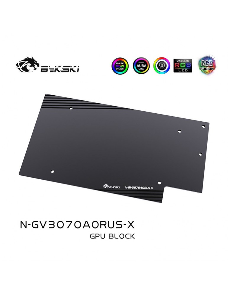 Bykski Waterblock GPU Gigabyte 3070/3060Ti Aorus (incl. Backplate) N-GV3070AORUS-X Bykski - 5