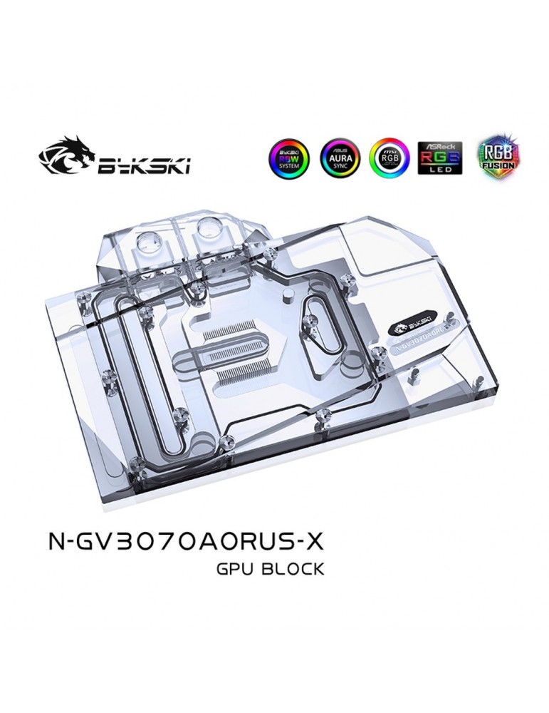 Bykski Waterblock GPU Gigabyte 3070/3060Ti Aorus (incl. Backplate) N-GV3070AORUS-X Bykski - 2