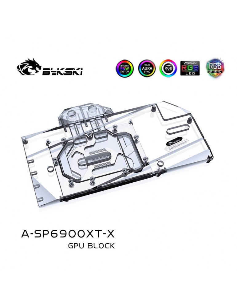 Bykski Waterblock Sapphire RX6800XT/6900XT Nitro+ Gaming OC(incl. Backplate)  A-SP6900XT-X Bykski - 1