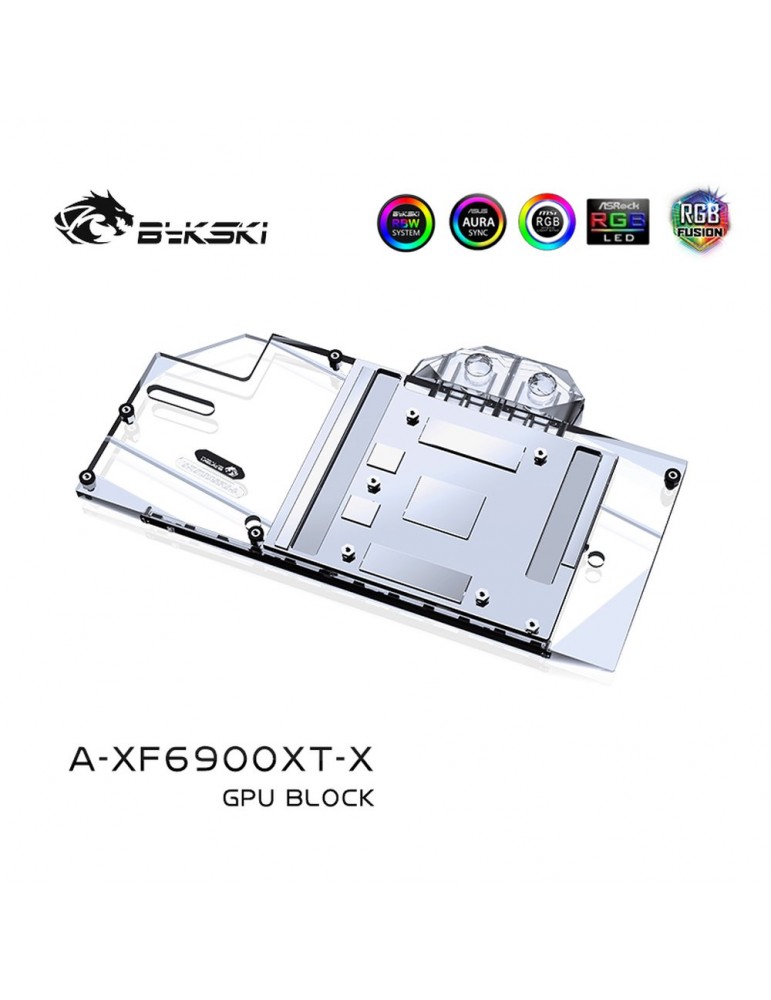 Bykski Waterblock XFX 6800XT/6900XT MERC (incl. Backplate)  A-XF6900XT-X Bykski - 4