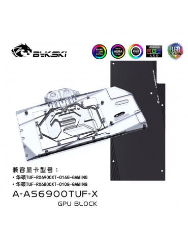 Bykski Waterblock 6800XT/6900XT ASUS TUF (incl. Backplate) N-AS6900TUF-X