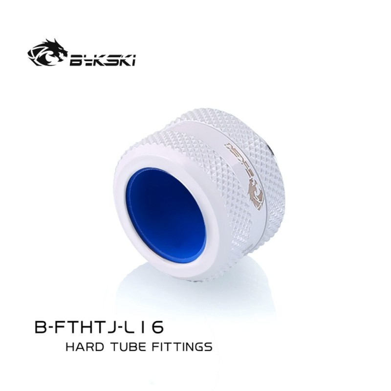 Bykski Raccordo a compressione per tubo rigido 12/16 anti-sfilamento White (B-FTHTJ-L16)