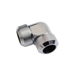 Alphacool Eiszapfen Raccordo antisfilamento a 90° per Tubo rigido 16mm - Chrome Alphacool - 3
