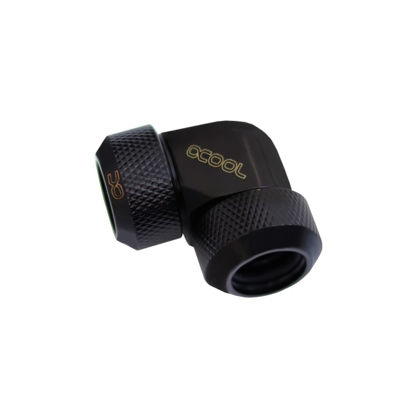 Alphacool Eiszapfen Raccordo antisfilamento a 90° per Tubo rigido 16mm - Black Alphacool Eiszapfen Raccordo antisfilamento a 90° per Tubo rigido 16mm - Black