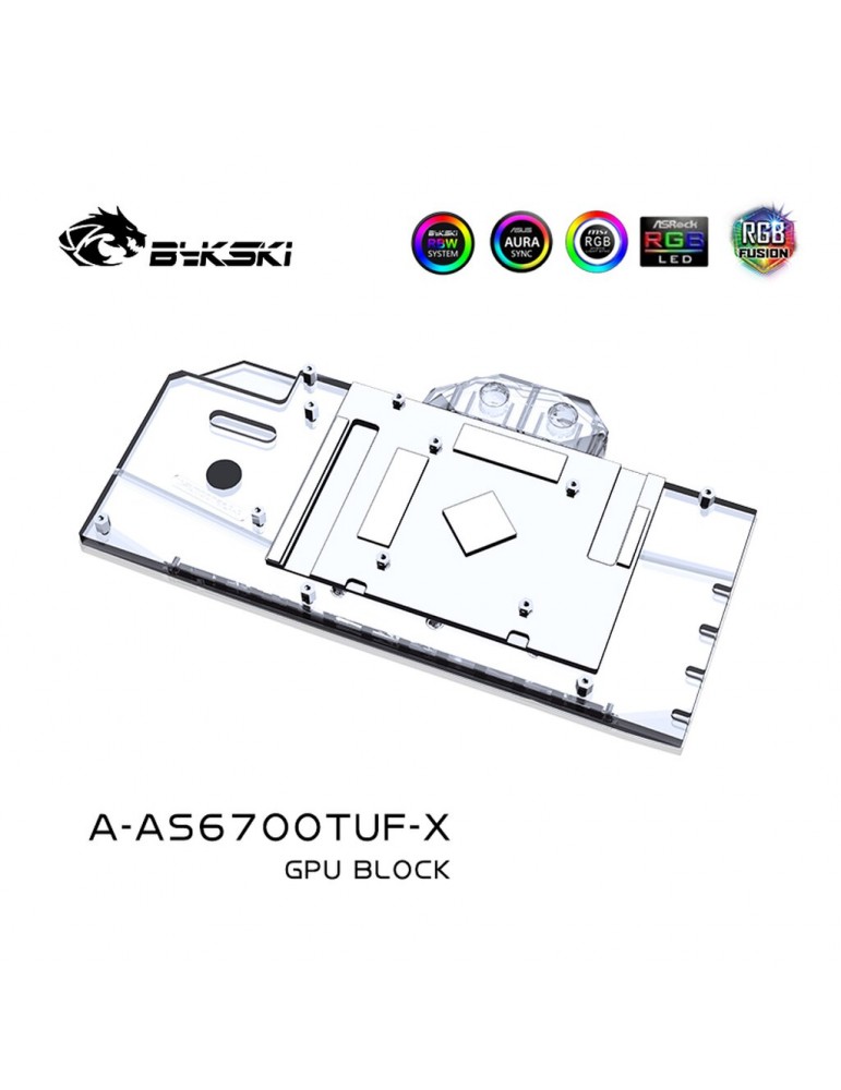 Bykski Waterblock ASUS ROG Strix & TUF Gaming 6700 XT (inkl. Backplate) Bykski - 5