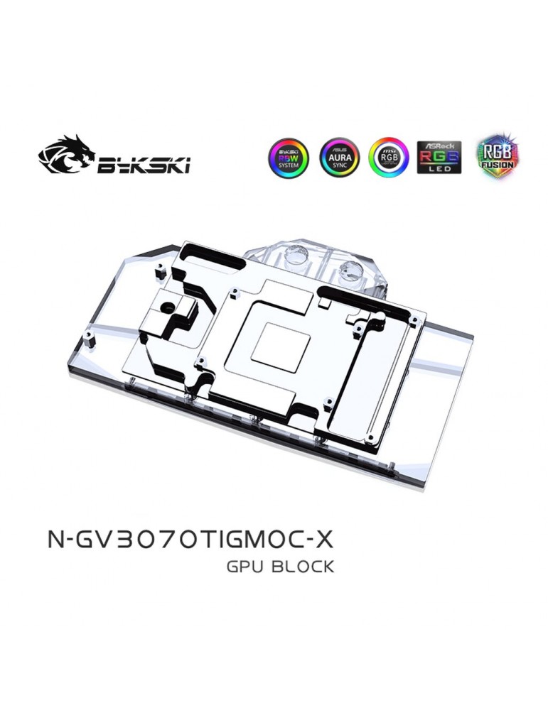 Bykski GPU Gigabyte 3070 Ti Gaming / Eagle OC (incl. Backplate) N-GV3070TIGMOC-X Bykski - 4