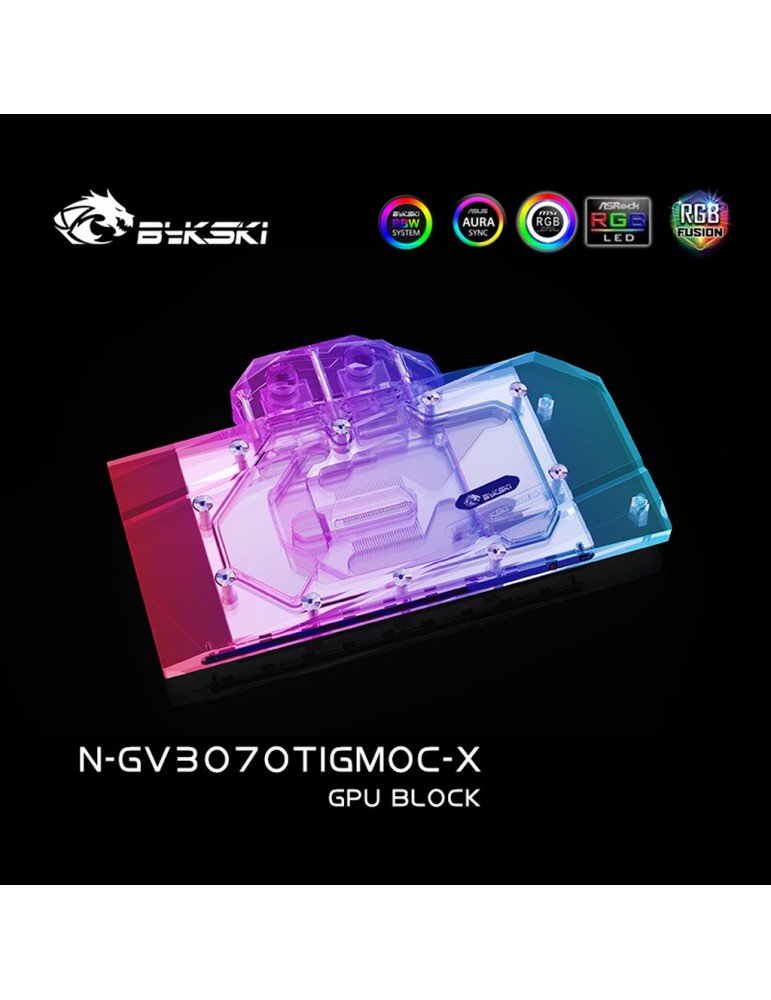 Bykski GPU Gigabyte 3070 Ti Gaming / Eagle OC (incl. Backplate) N-GV3070TIGMOC-X Bykski - 2