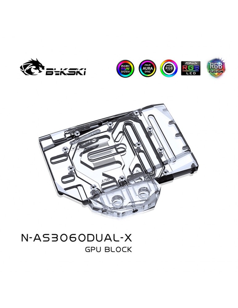 Bykski Waterblock GPU RTX 3060 Asus Dual + Backplate N-AS3060DUAL-X Bykski - 2