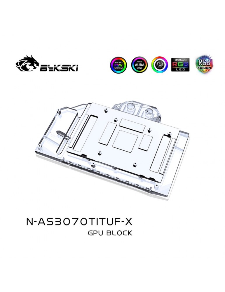 Bykski GPU Waterblock ASUS TUF Gaming 3070 Ti OC (inkl. Backplate) N-AS3070TITUF-X Bykski - 3