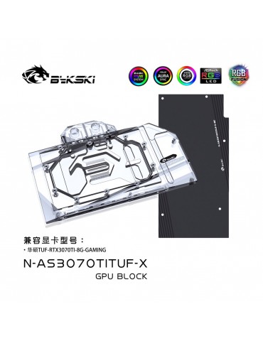 Bykski GPU Waterblock ASUS TUF Gaming 3070 Ti OC (inkl. Backplate) N-AS3070TITUF-X
