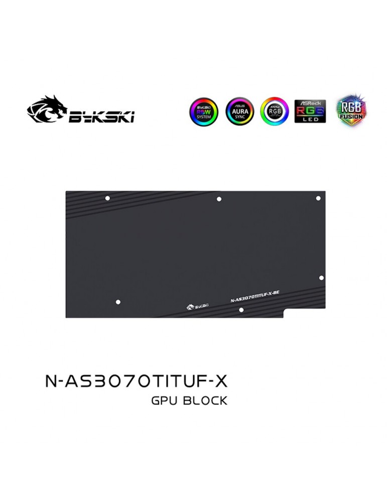 Bykski GPU Waterblock ASUS TUF Gaming 3070 Ti OC (inkl. Backplate) N-AS3070TITUF-X Bykski - 4
