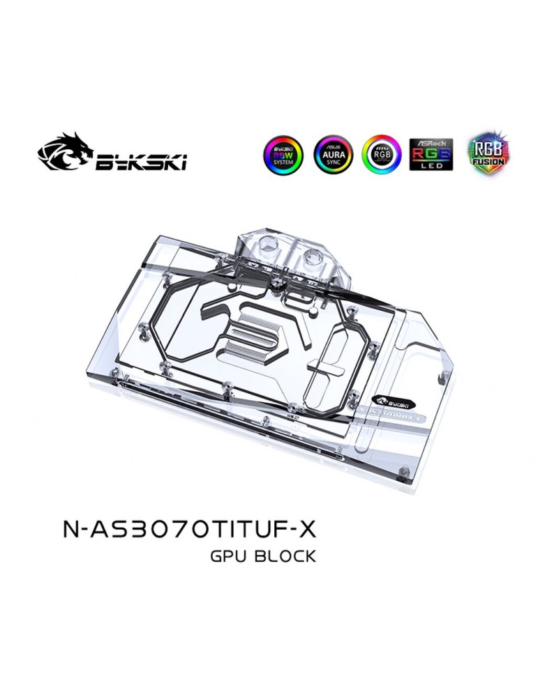Bykski GPU Waterblock ASUS TUF Gaming 3070 Ti OC (inkl. Backplate) N-AS3070TITUF-X Bykski - 2