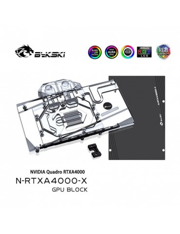 Bykski GPU Waterblock Nvidia Quadro RTX 4000 (incl. Backplate)  N-RTXA4000-X