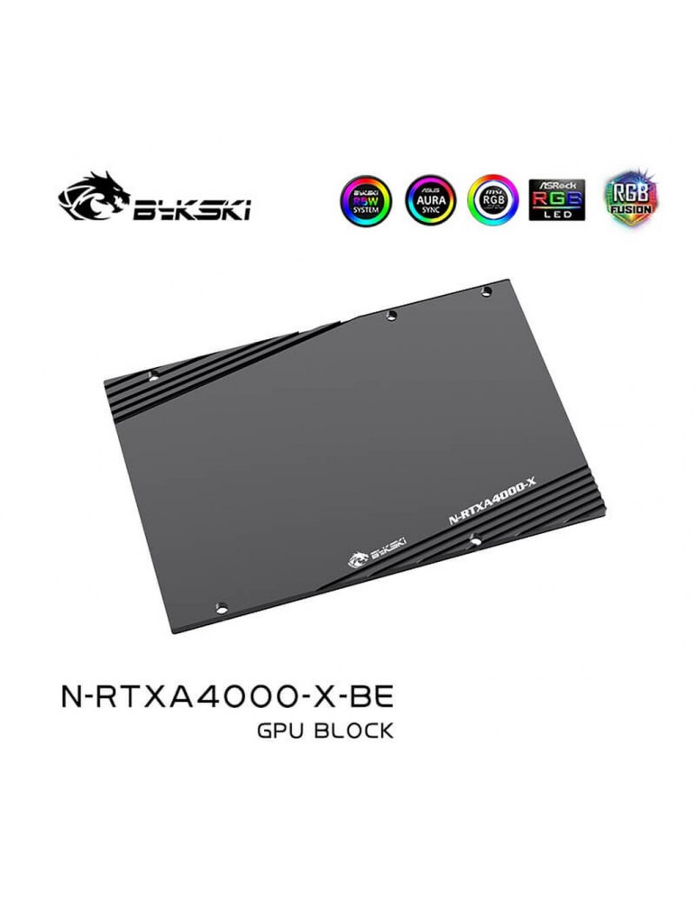 Bykski GPU Waterblock Nvidia Quadro RTX 4000 (incl. Backplate)  N-RTXA4000-X Bykski - 7