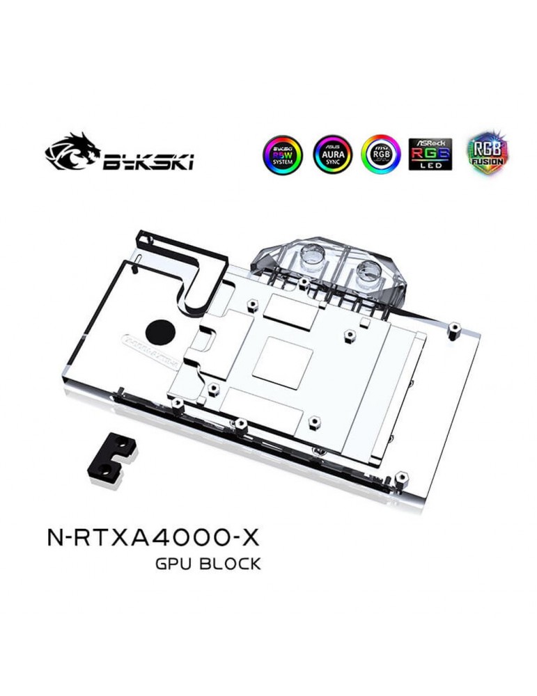 Bykski GPU Waterblock Nvidia Quadro RTX 4000 (incl. Backplate)  N-RTXA4000-X Bykski - 3