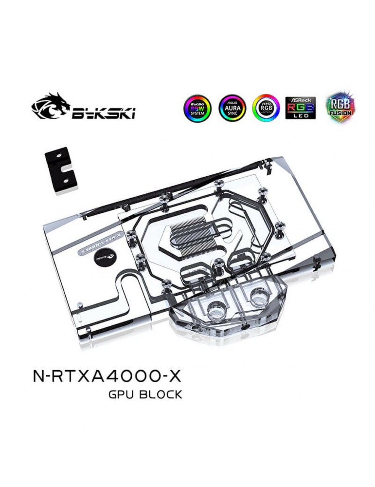 Bykski GPU Waterblock Nvidia Quadro RTX 4000 (incl. Backplate)  N-RTXA4000-X Bykski - 4