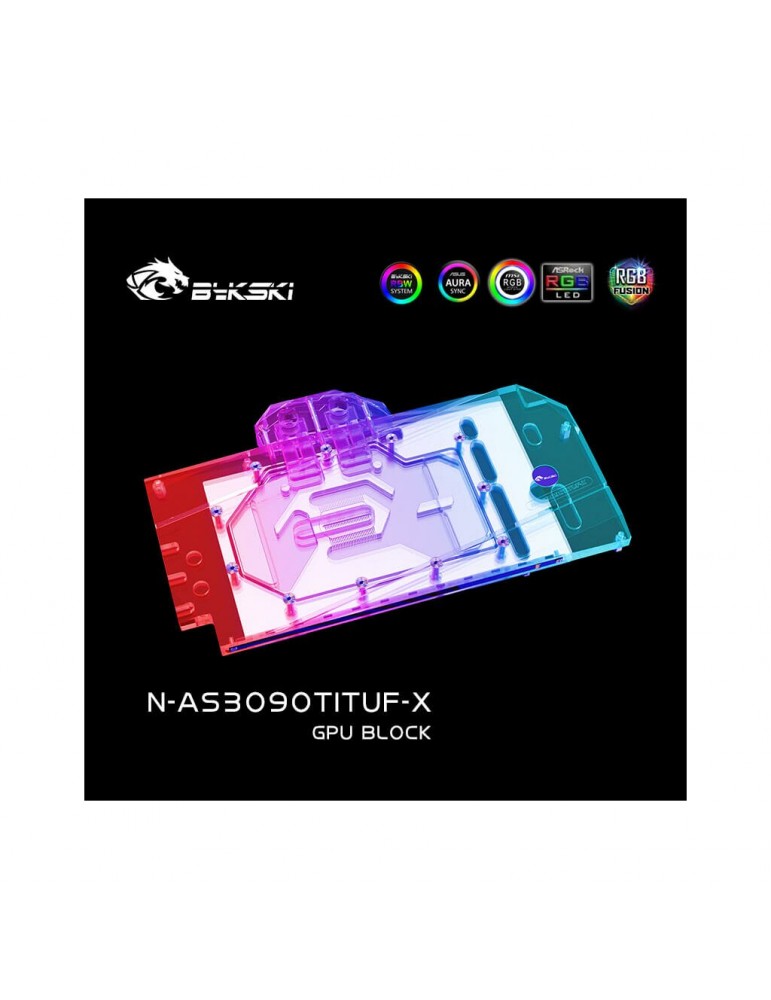 Bykski Waterblock ASUS TUF / STRIX 3090Ti (incl. Backplate) N-AS3090TITUF-X Bykski - 3