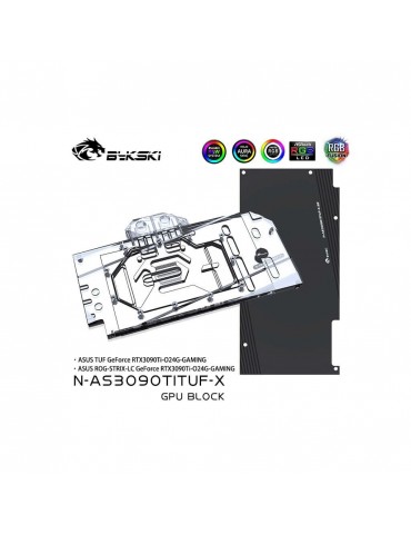 Bykski Waterblock ASUS TUF / STRIX 3090Ti (incl. Backplate) N-AS3090TITUF-X