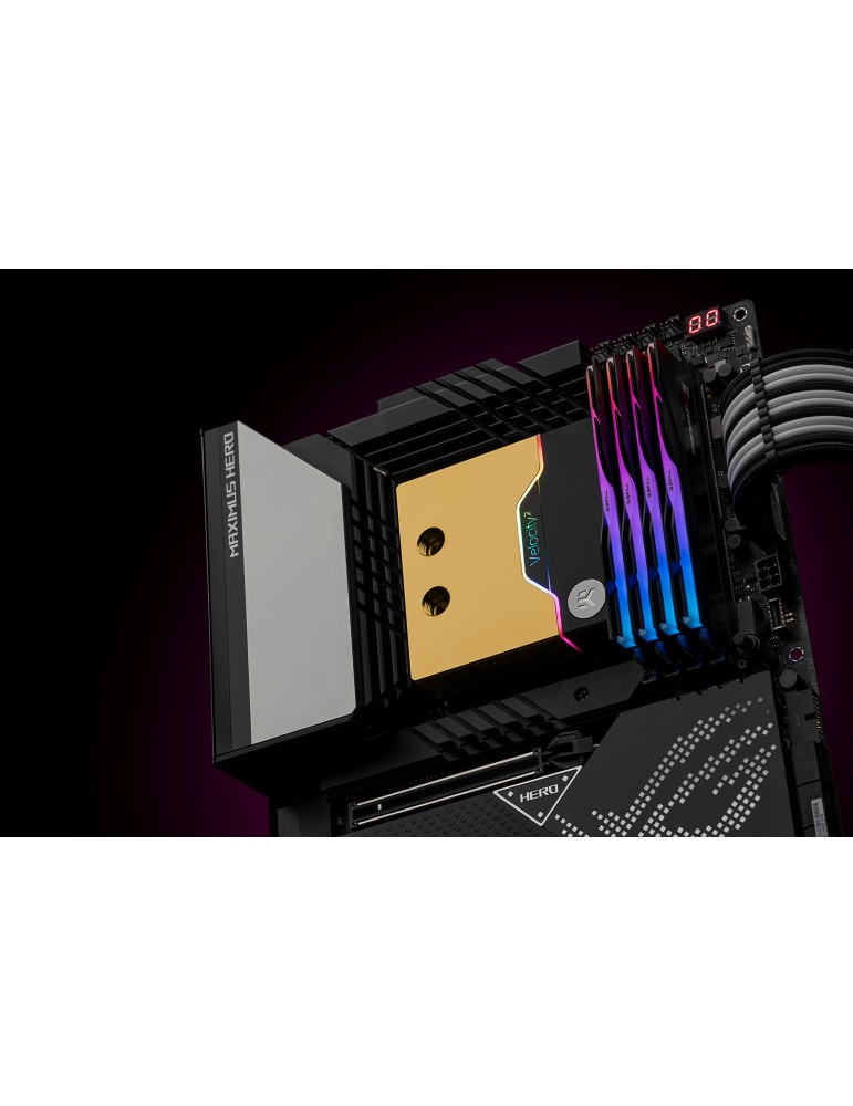EK-Quantum Velocity² D-RGB - 1700 Nickel + Gold EKWB - 5