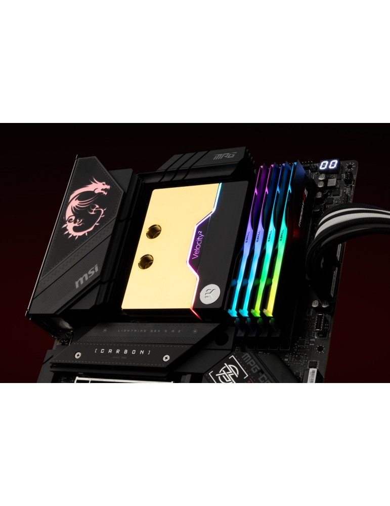 EK-Quantum Velocity² D-RGB - AM5 Nickel + Gold EKWB - 1