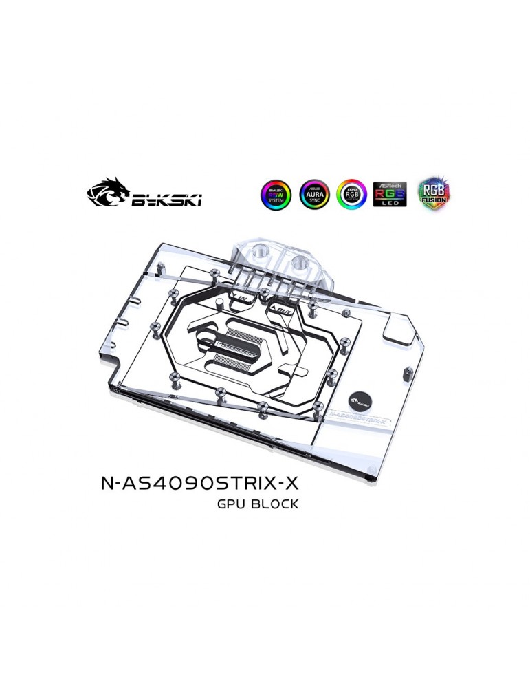 Bykski Waterblock GPU ASUS Strix/TUF RTX 4090 incl. Backplate (N-AS4090STRIX-X) Bykski - 2