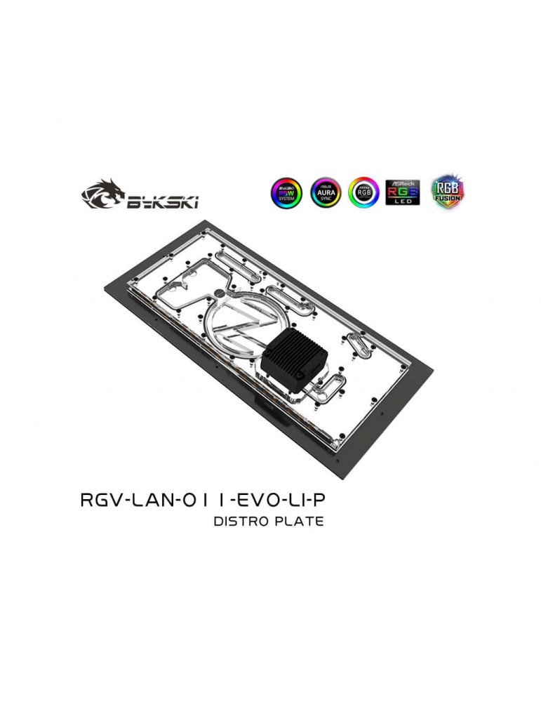 Bykski - Lian Li Dynamic EVO Front Distro Plate RBW (RGV-LAN-O11-EVO-LI-P) Bykski - 5