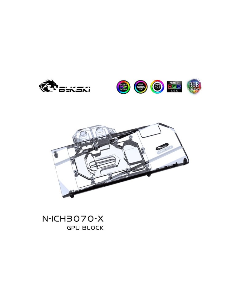 Bykski Waterblock  INNO3D 3070 / 3070Ti iChill / Twin / Gaming incl. Backplate N-ICH3070-X Bykski - 2