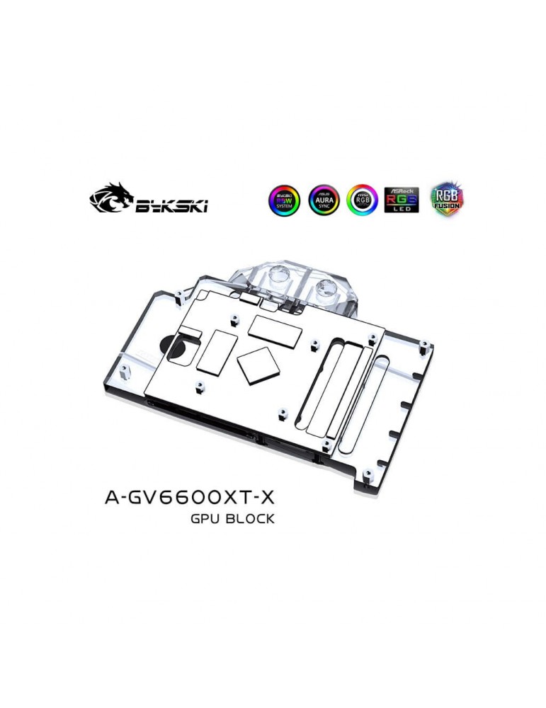 Bykski  Gigabyte RX 6600 XT Eagle (incl. Backplate) A-GV6600XT-X Bykski - 5