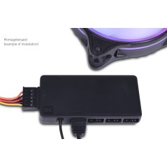Alphacool Core 11x 3-Pin DRGB splitter con alimentazione SATA Alphacool - 3