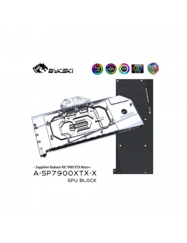 Bykski  GPU Sapphire RX 7900 XTX Nitro+ (incl. Backplate) A-SP7900XTX-X