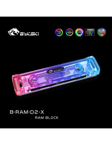 Bykski D-RAM Waterblock Dual Channel 5v D-RGB (RBW) (B-RAM-D2-X)