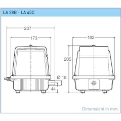 Pompa Soffiante Nitto Kohki LA–45C  230V-50Hz  - 4