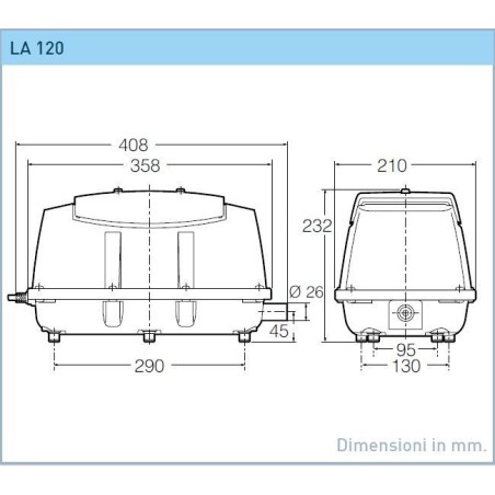 Pompa Soffiante Nitto Kohki LA–120A 230V-50Hz