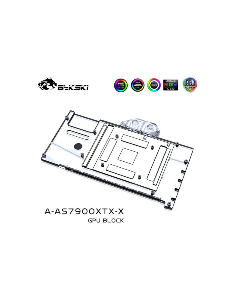 Bykski GPU Block ASUS TUF RX 7900 XTX (incl. Backplate) A-AS7900XTX-X Bykski - 5