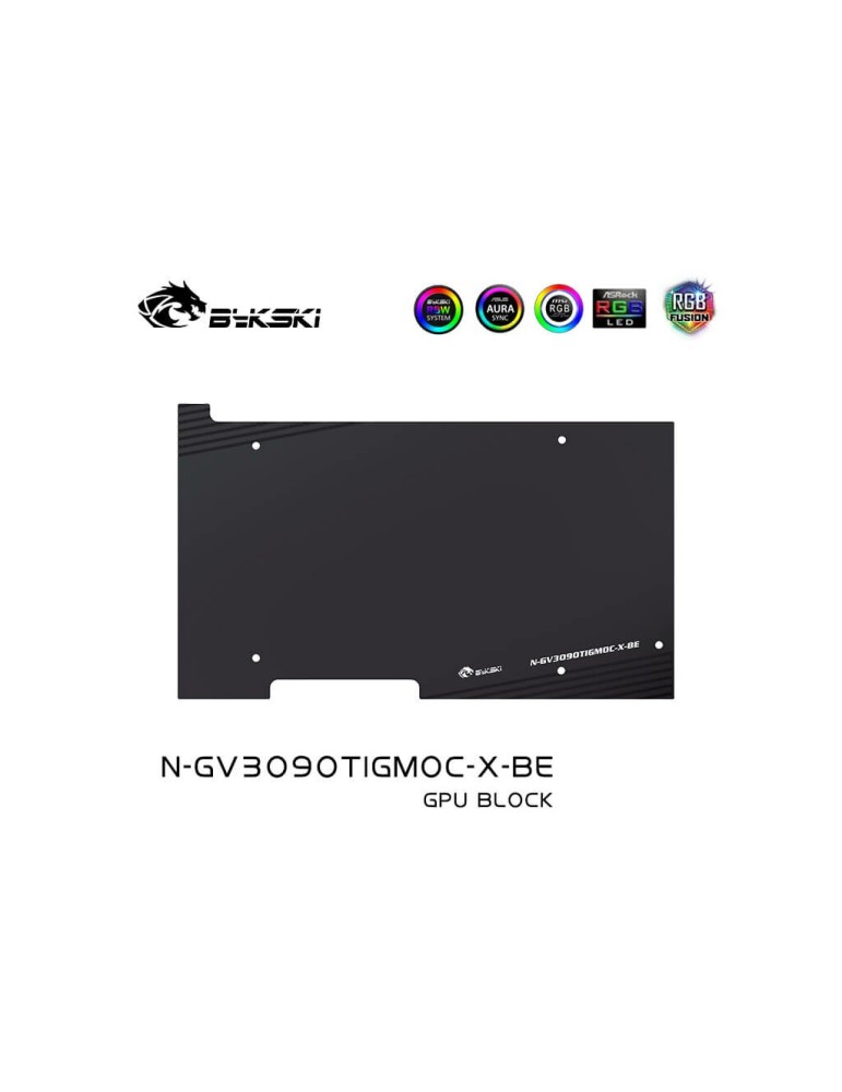 Bykski GPU Waterblock Gigabyte 3090Ti Gaming OC (incl. Backplate) N-GV3090TIGMOC-X Bykski - 5