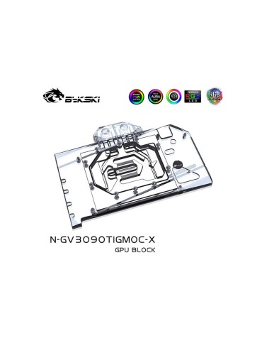 Bykski GPU Waterblock Gigabyte 3090Ti Gaming OC (incl. Backplate) N-GV3090TIGMOC-X