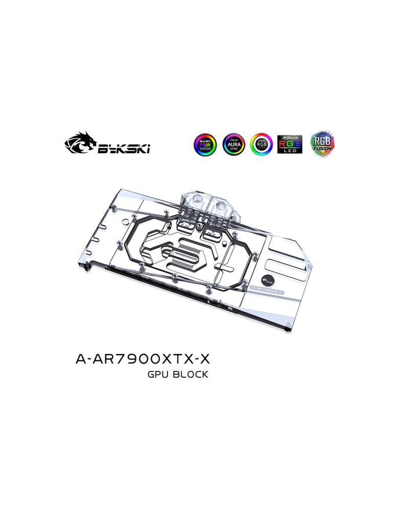 Bykski  GPU Waterblock ASRock Taichi RX 7900 XTX (incl. backplate) A-AR7900XTX-X Bykski - 3