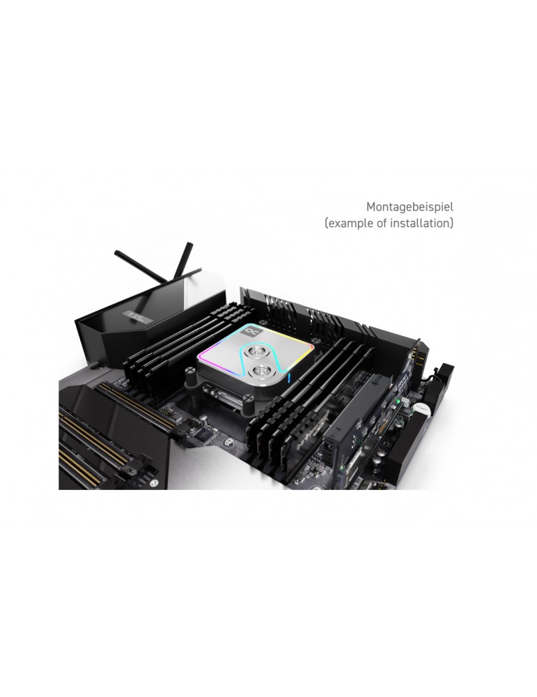 Alphacool Waterblock CPU Core 1 Aurora Silver Alphacool - 8