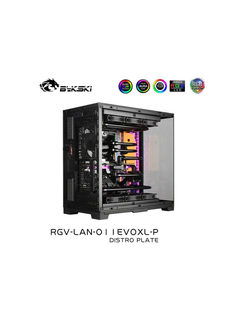 Bykski - Lian Li Dynamic EVO XL Distro Plate RBW Montaggio Laterale (RGV-LAN-O11EVOXL-P) Bykski - 2