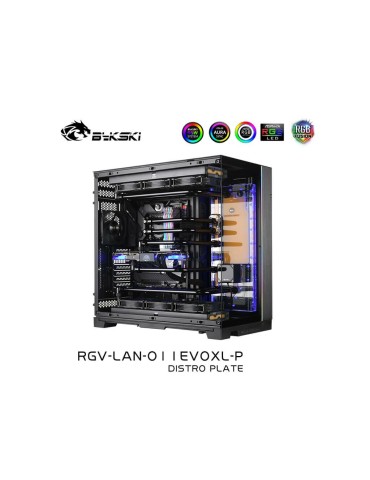 Bykski - Lian Li Dynamic EVO XL Distro Plate RBW Montaggio Laterale (RGV-LAN-O11EVOXL-P)