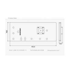 Bykski - Lian Li Dynamic EVO XL Distro Plate RBW Montaggio Laterale (RGV-LAN-O11EVOXL-P) Bykski - 6