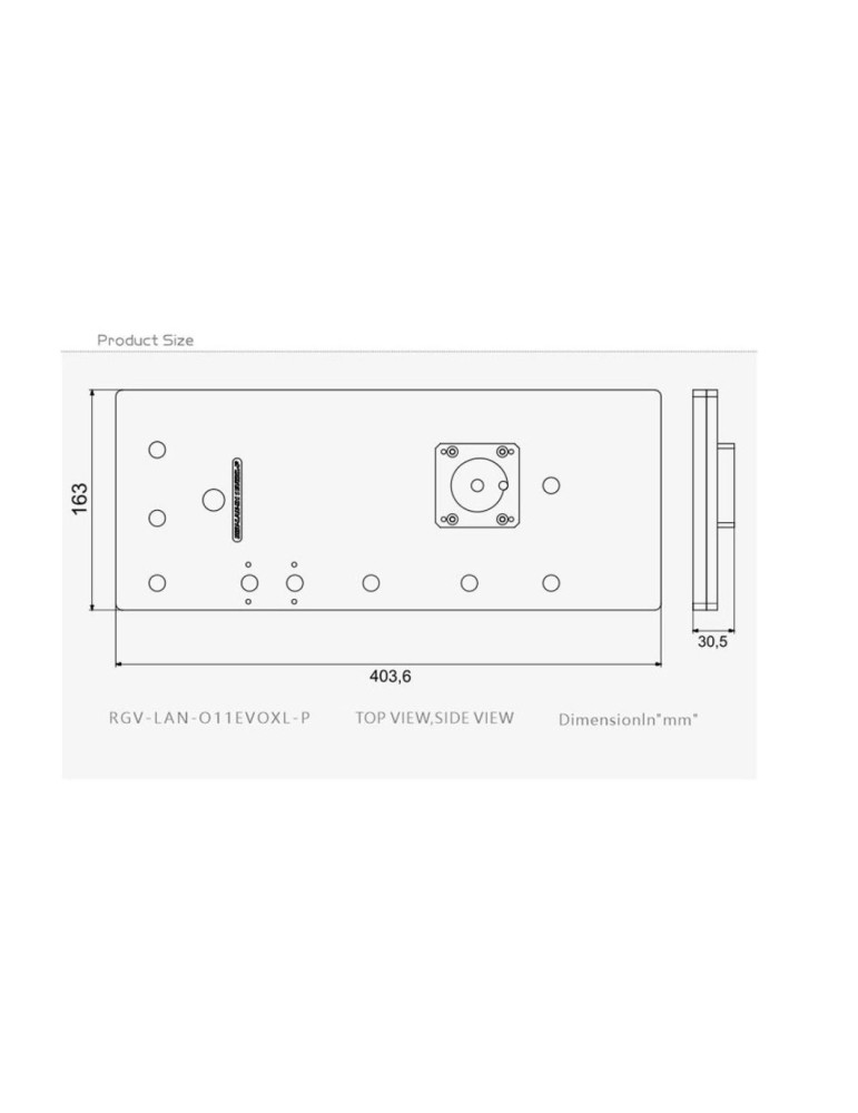 Bykski - Lian Li Dynamic EVO XL Distro Plate RBW Montaggio Laterale (RGV-LAN-O11EVOXL-P) Bykski - 6