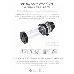 Bykski NWD5-X-CT60-V3 Vaschetta 200 mm POMPA D5 PWM Bykski - 3